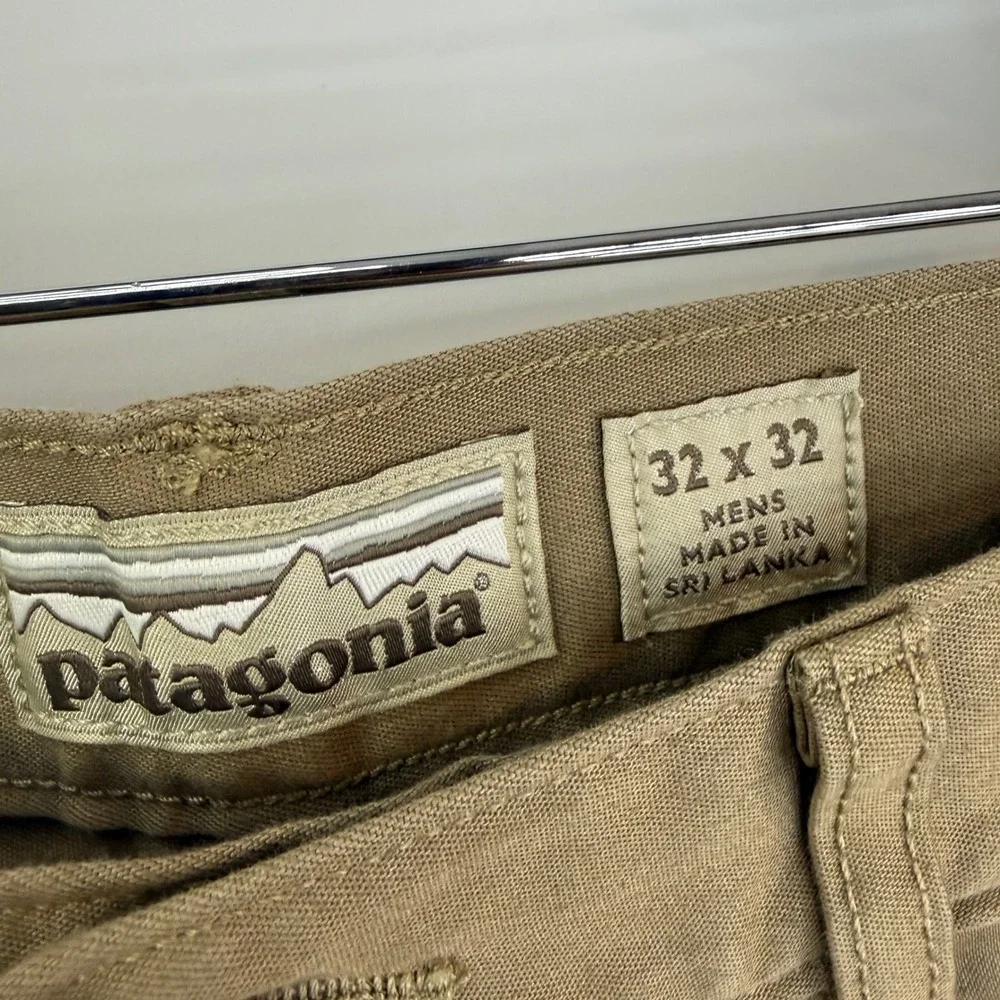 Patagonia Iron Clad Straight Fit Canvas Pants Mens 32x32 Khaki 56491 2023